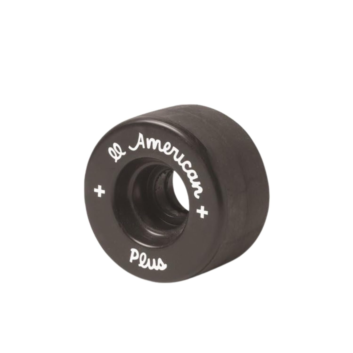 Sure-Grip All American Plus Indoor Black Wheels - 55mm Vanathane Technology - Tough, Lightweight Hard Rink Wheels - Ideal for Beginners - Set of 8 - Perfect for Roller Skating, Roller Derby, and Indoor Rinks