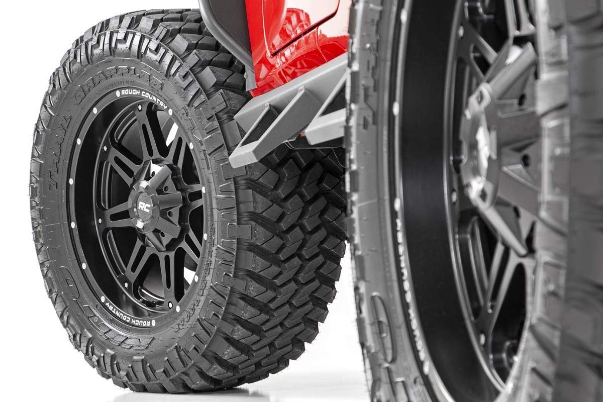 Rough Country 94 Series 20x10 One-Piece Aluminum Wheel - 8x170mm Bolt Pattern, 18mm Offset, Matte Black Finish for Trucks & Off-Road Vehicles | Durable Alloy Rims for Enhanced Performance & Style