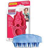 Kong ZoomGroom Dog Grooming Brush for Small Dogs - Gentle Massaging Brush for Bathing, Shedding & Coat Care - Perfect for Puppies & Small Breeds at Home or Professional Grooming