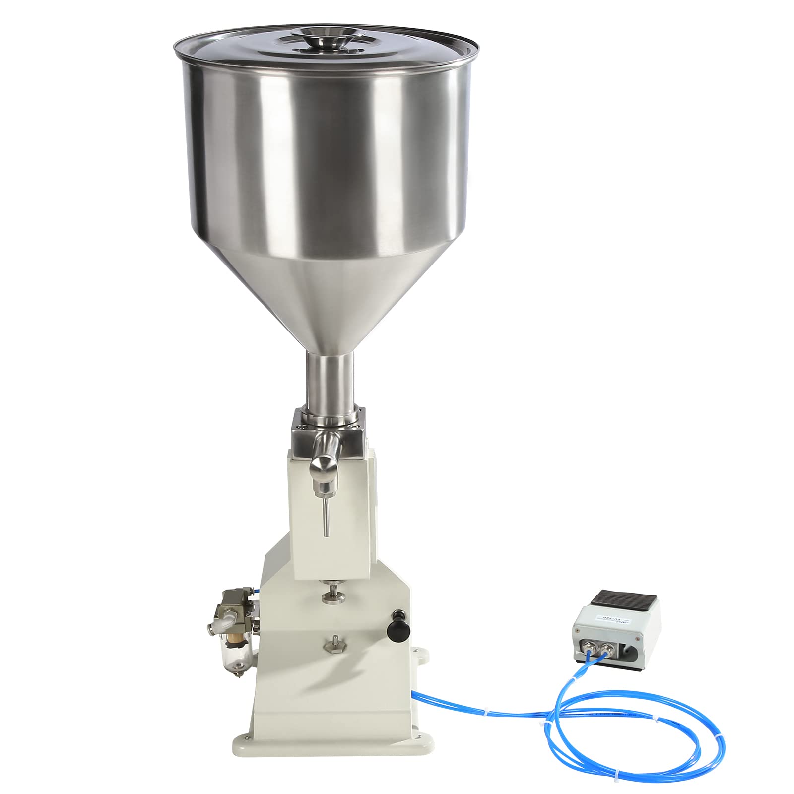 LOYALHEARTDY Pneumatic Paste & Liquid Filling Machine - 5-50ml Bottle Filler for Cosmetics, Food, Pharmaceuticals | A02 Model for Small Business & DIY Projects