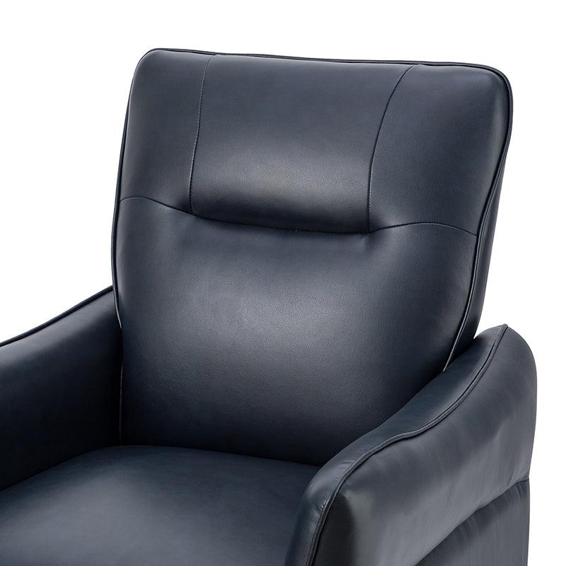 Clara Vegan Leather Armchair - Modern PU Leather Lounge Chair for Living Room, Office & Bedroom - Comfortable Mid-Century Style Accent Chair with Sturdy Metal Legs