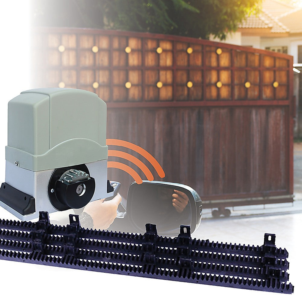1800KG Heavy Duty Automatic Sliding Gate Opener with 4m Rail - Commercial & Residential Driveway Security System
