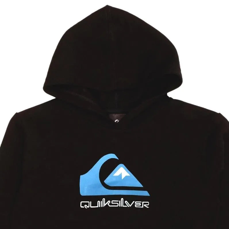 Quiksilver Kids' Black Logo Hoodie - Warm & Comfortable Pullover for Boys & Girls - Perfect for School, Playdates & Outdoor Adventures