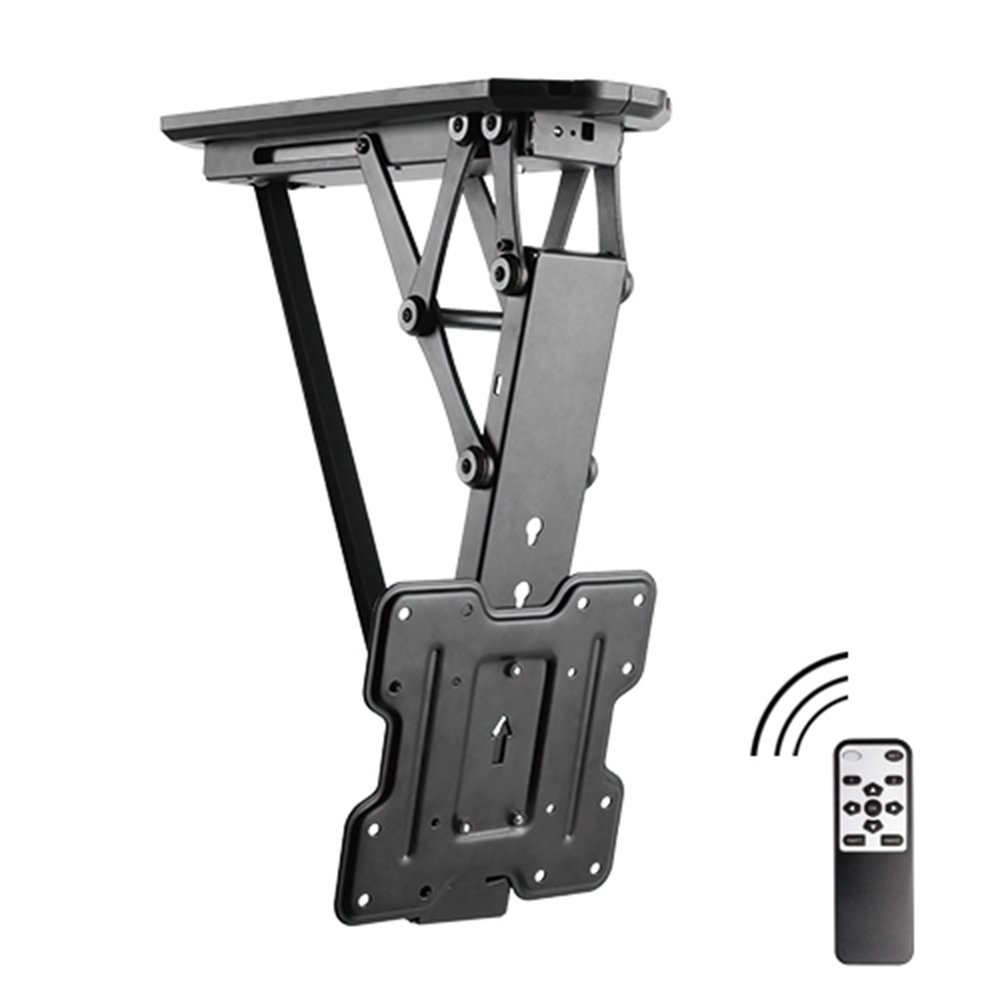 Allcam ECM522A Electric Motorized TV Ceiling Mount Bracket - 6° Tilt & Height Adjustable for 23-43