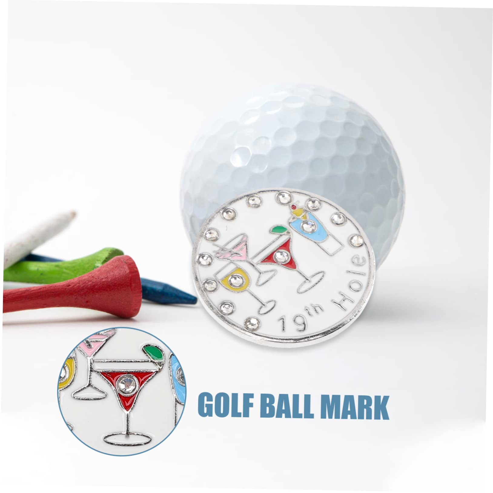 BESPORTBLE Golf Hat Clip Marker - Iron Kermit Golf Ball Marker Belt Clip with Portable Alloy Design - Perfect for Golf Accessories & On-Course Convenience