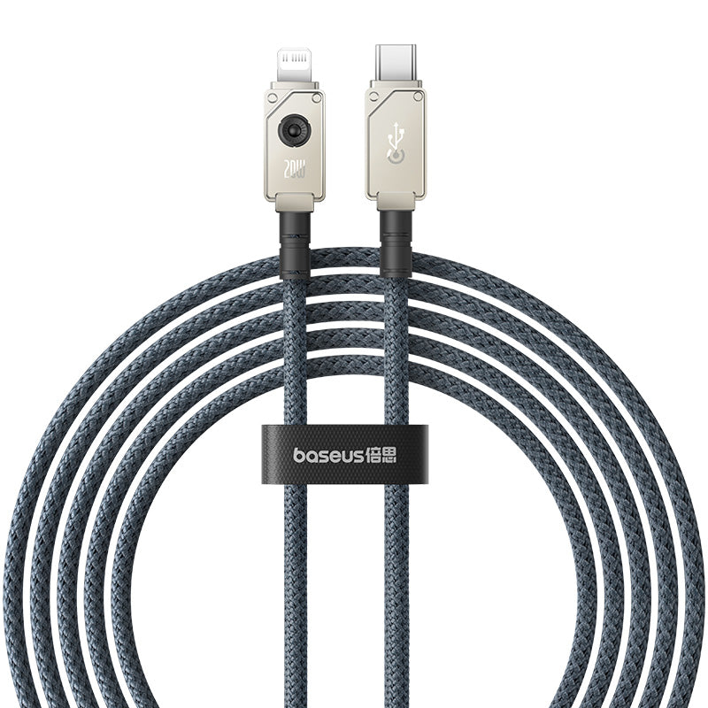 Baseus 20W Fast Charging Cable 2m USB-C to Lightning Cable - White | Compatible with iPhone, iPad & More for Home, Office & Travel Charging