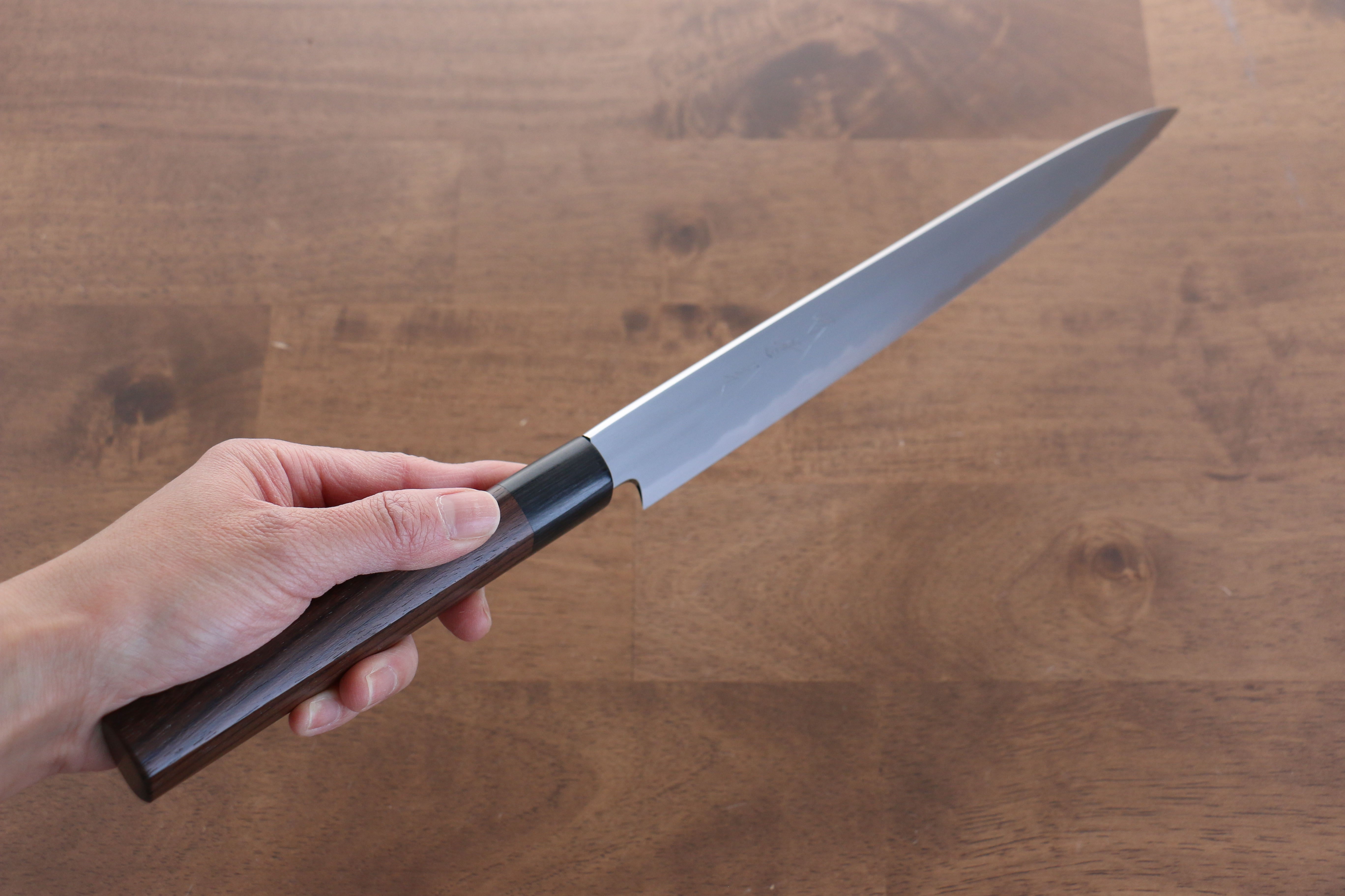 Premium Jikko White Steel No.2 Sujihiki 270mm - Japanese Chef Knife with Exquisite Shitan Handle for Slicing Meat, Sushi & Precision Cutting - Perfect for Professional Chefs & Home Cooking Enthusiasts