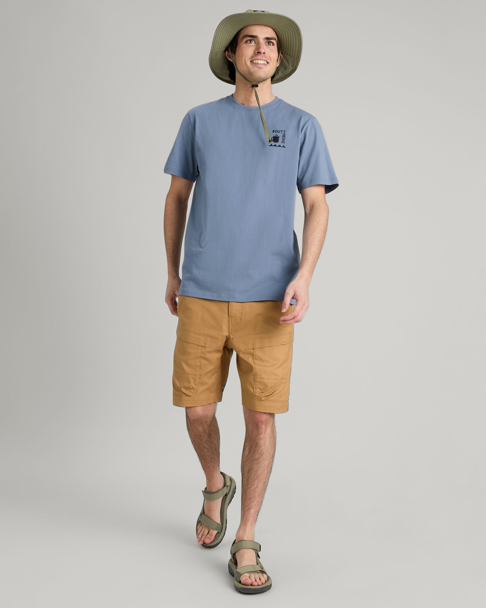 Camp Vibes Men's Organic Cotton T-Shirt - Soft Breathable Tee for Casual Wear & Outdoor Adventures - Perfect for Camping, Hiking & Everyday Comfort