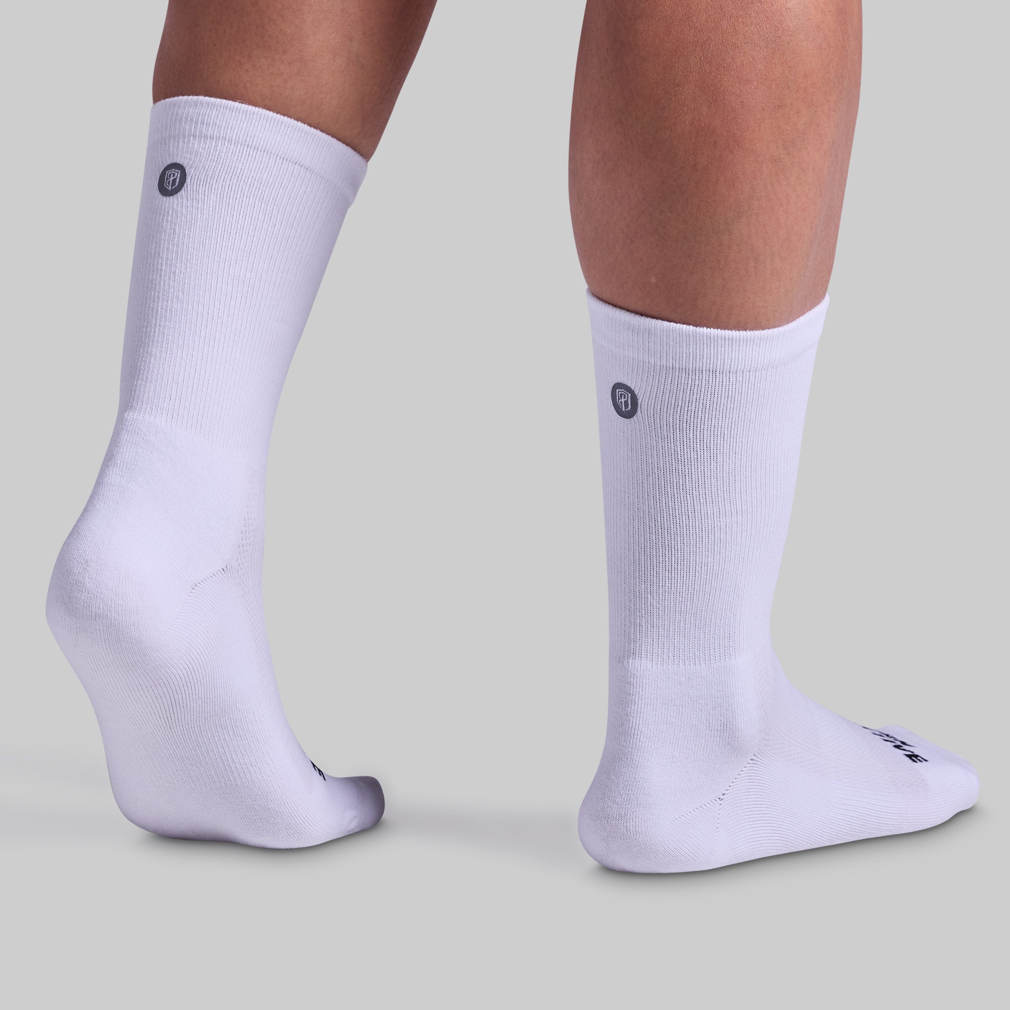 High-Performance Crew Socks 3-Pack - Moisture Wicking Athletic Socks for Men & Women - Comfortable Workout & Running Socks (White) - Perfect for Gym, Sports & Everyday Wear