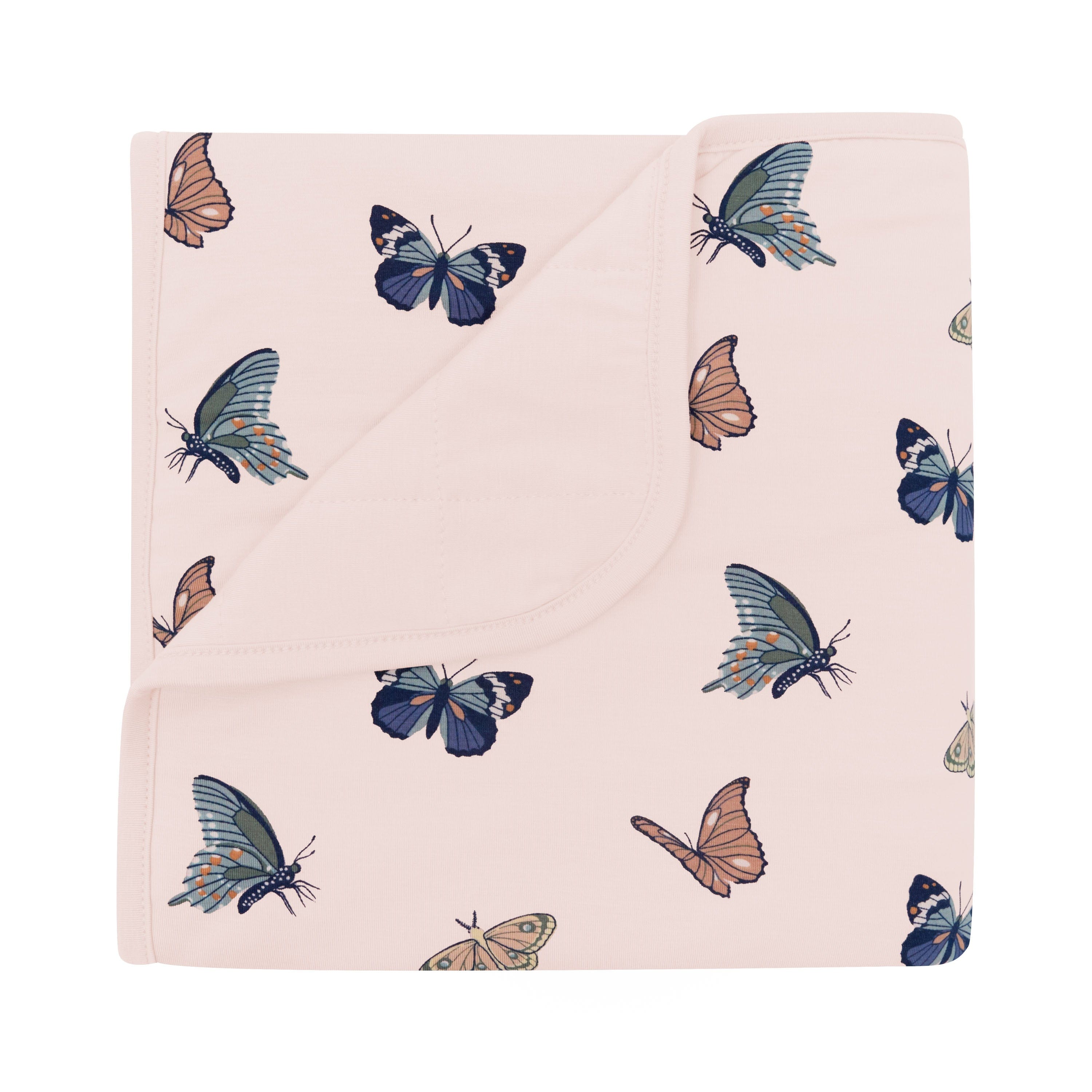 Soft Pink Butterfly Baby Blanket - Cozy & Breathable for Newborns & Toddlers - Perfect for Nursery, Swaddling, Stroller & Cuddle Time