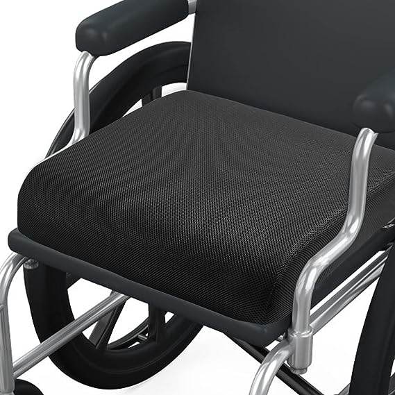 Premium Thick Memory Foam Wheelchair Seat Cushion for All Models - Pressure Relief & Comfort Support for Elderly, Disabled & Post-Surgery Recovery - Home & Hospital Use