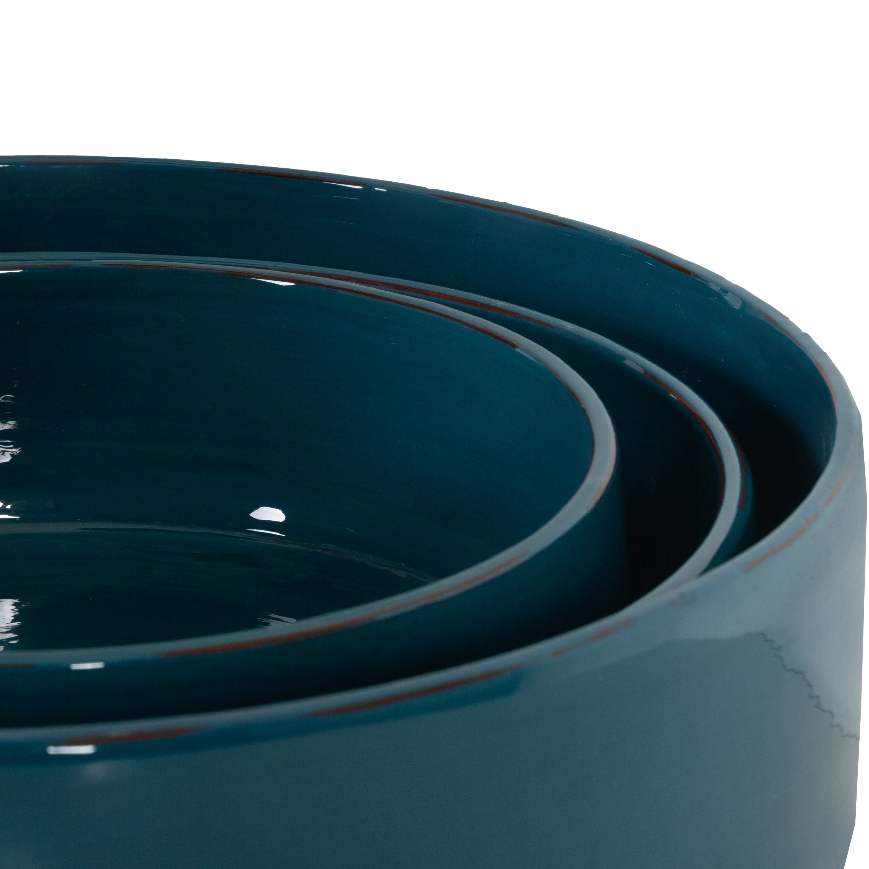 Premium Ceramic Bowl Set - Blue Handmade Pottery for Soup, Salad & Dessert - Elegant Dinnerware for Home & Restaurant Use