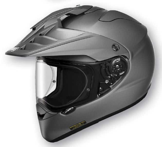 Shoei Hornet X2 Matte Deep Grey Motorcycle Helmet - Lightweight & Durable for Street & Adventure Riding