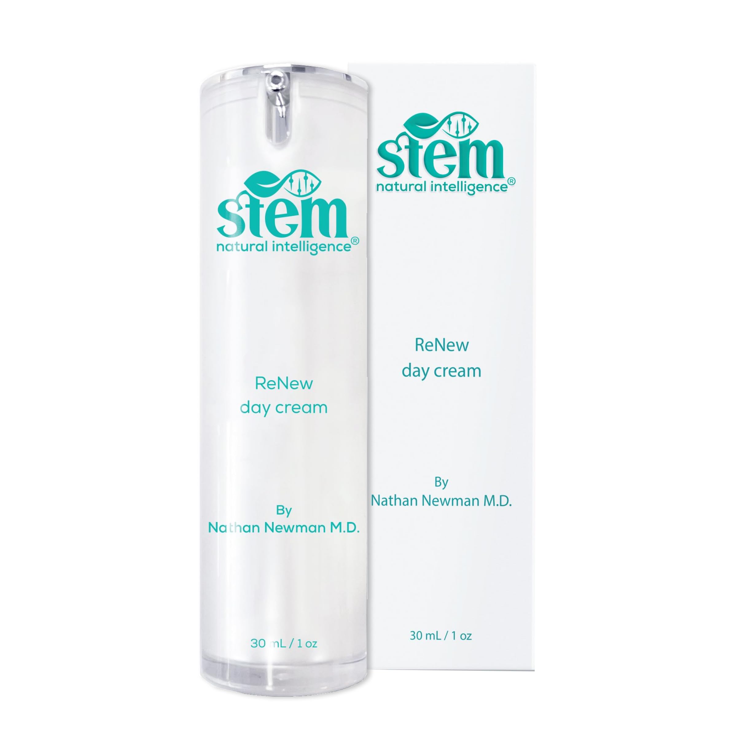 STEM ReNew Day Cream - Daily Face Moisturizer for Women & Men with Antioxidants | Premium Anti-Aging Facial & Neck Cream | 1 oz | Hydrates & Protects Skin for All-Day Radiance | Perfect for Dry, Sensitive & Mature Skin Types