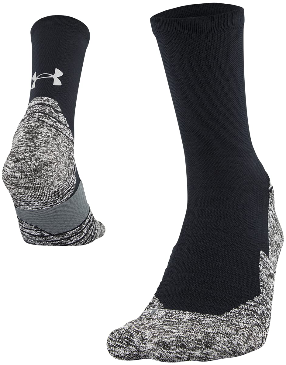 Under Armour Women's Running Cushion Crew Socks 3-Pack - Moisture-Wicking Athletic Socks for Jogging, Gym & Workout - Comfortable & Breathable Performance Socks