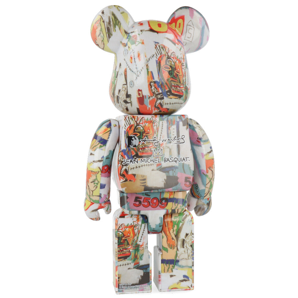 400% Bearbrick Warhol X Basquiat 4 - Limited Edition Designer Art Toy Collectible - Perfect for Home Display, Office Decor & Pop Culture Enthusiasts