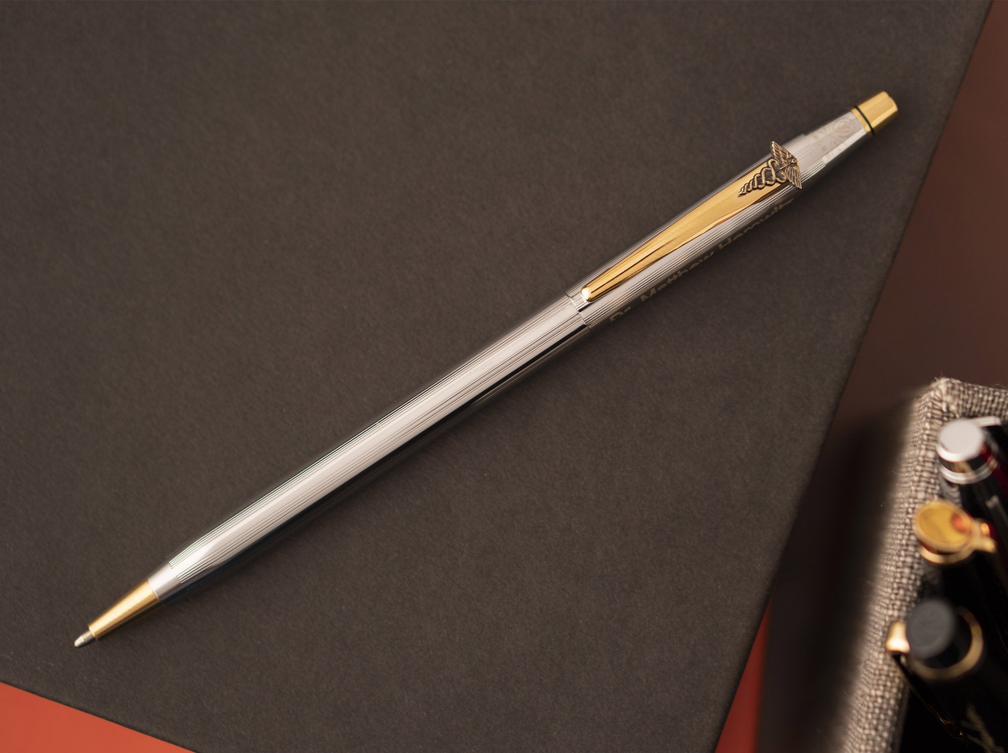 Classic Century Medical Emblem Cross Ballpoint Pen - Premium Doctor Gift, Nurse Present & Medical Professional Writing Instrument for Hospitals, Clinics & Graduation Ceremonies