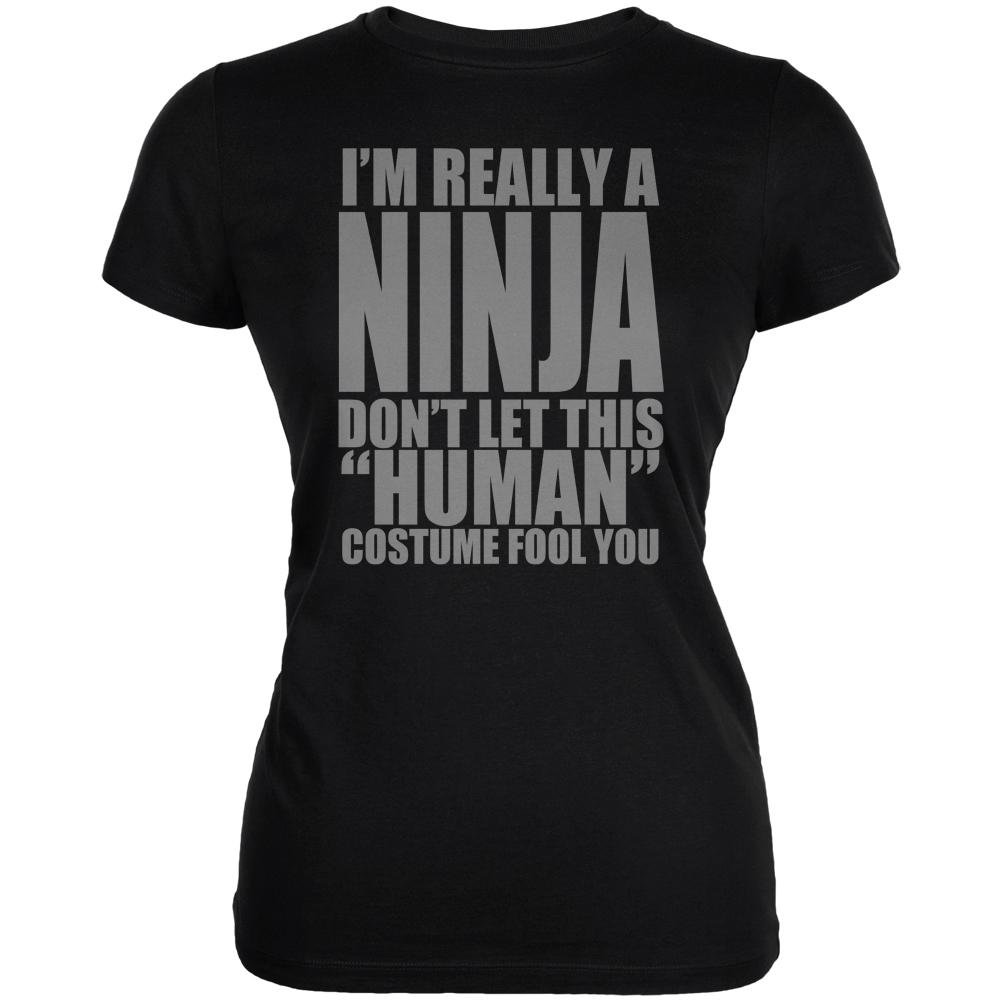 Halloween Ninja Costume for Women - Soft Stretchable T-Shirt | Cosplay, Anime Convention, Halloween Party Outfit