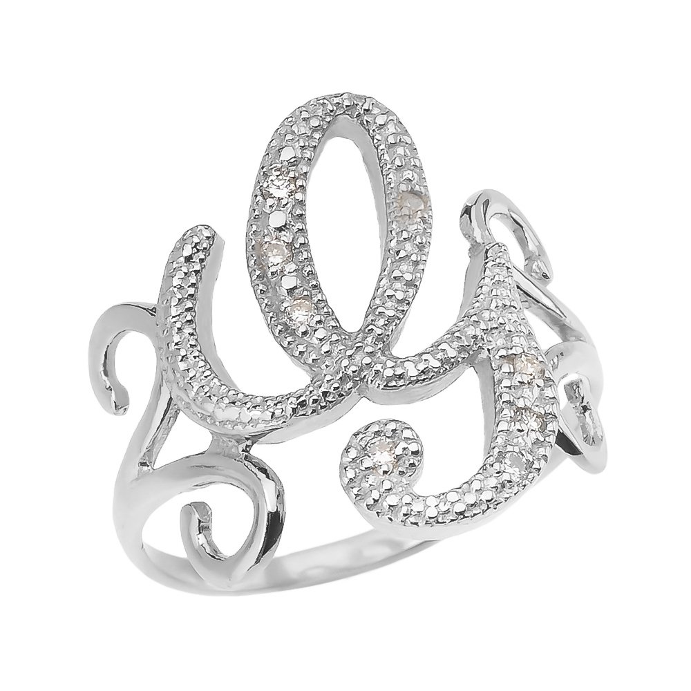 Sterling Silver Initial G Ring with CZ for Women - Elegant Gift & Daily Wear