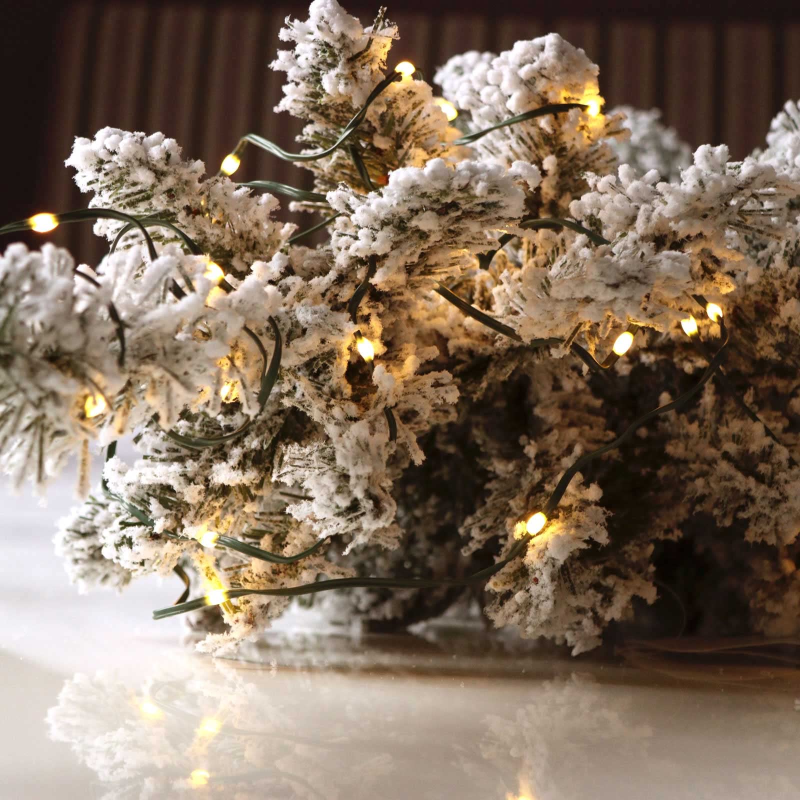 30 LED Battery Operated Christmas Lights - Warm White Waterproof Fairy String Lights with Timer for Indoor/Outdoor Holiday Decor | Perfect for Tree, Patio, Garden, Mantel & Window Decorations