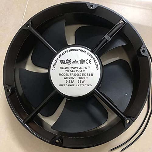 FP-20060EX-S1-B 22060 380V 58W Double Ball Bearing Industrial Cabinet Exhaust Cooling Fan for Server Racks, HVAC Systems & Electrical Enclosures