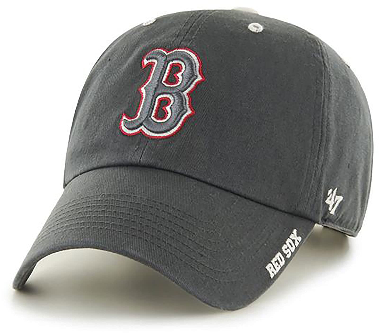 Boston Red Sox Adjustable Strapback Hat - Charcoal, One Size Fits Most | MLB Baseball Fan Gear for Men & Women | Perfect for Games, Tailgating & Everyday Wear