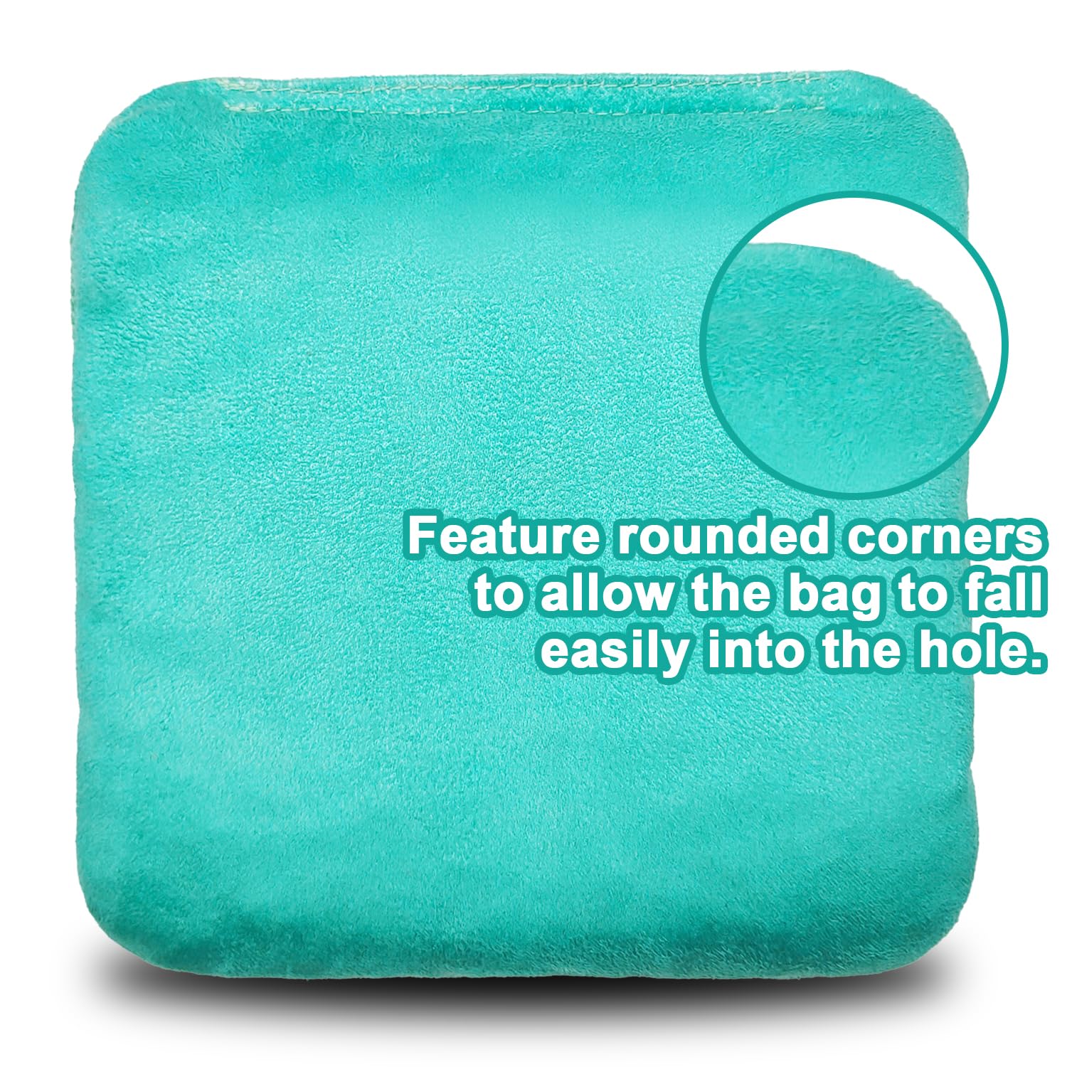 Professional Dual-Sided Cornhole Bags Set of 8 - Regulation Size Bean Bags with Slick & Stick Sides for Outdoor Games, Tailgating, and Backyard Parties