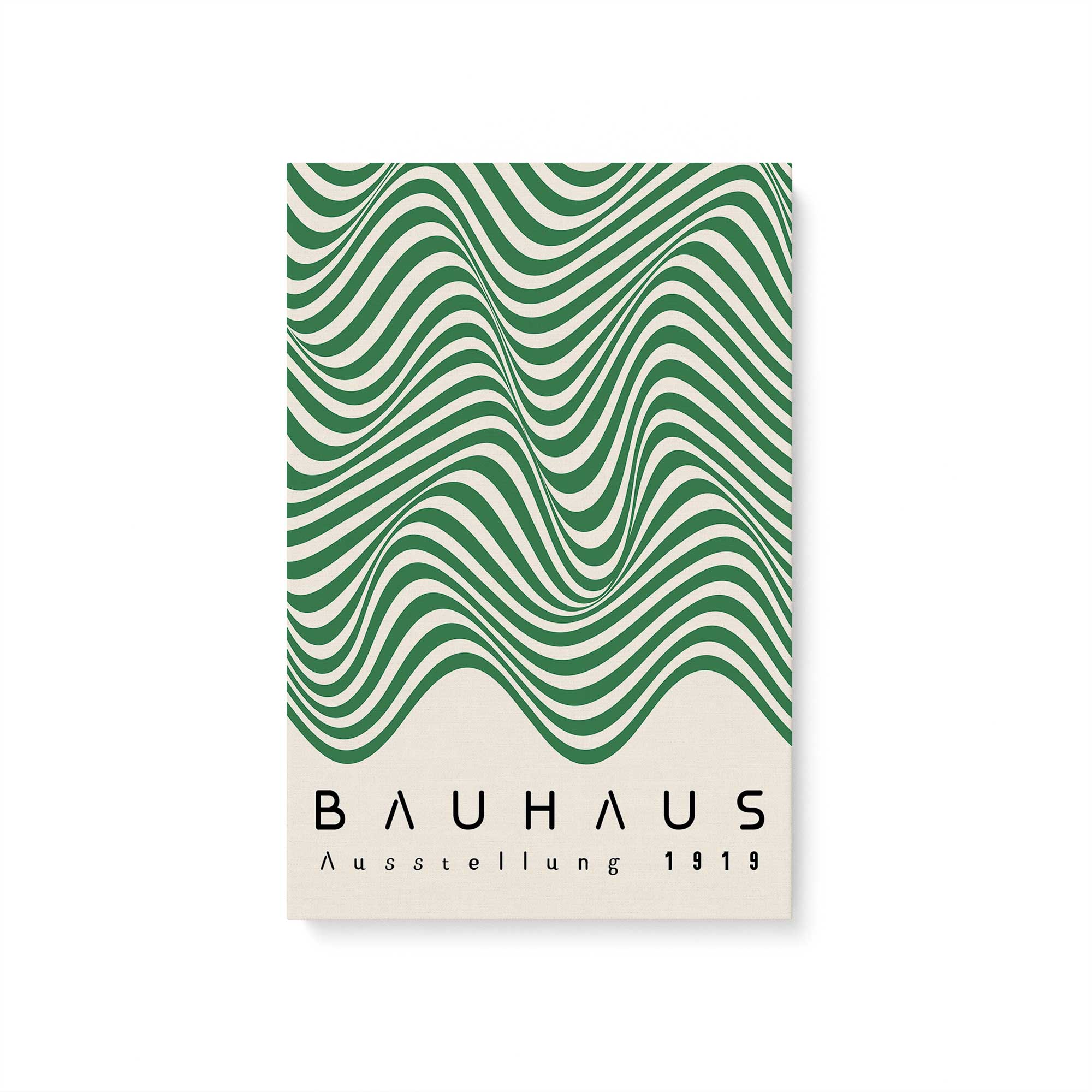 Bauhaus Curves in Motion Canvas Art Print - Modern Abstract Wall Decor for Living Room, Office & Bedroom