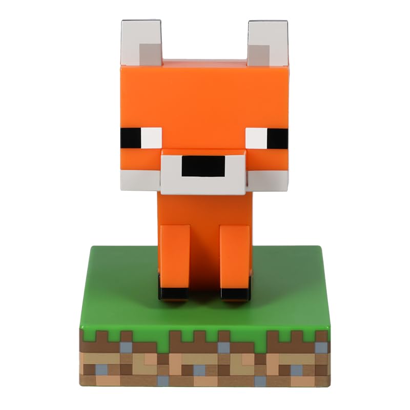 Official Minecraft Fox LED Desk Lamp - Licensed Gaming Room Decor for Kids & Teens, Night Light for Bedroom & Playroom | Perfect Gift for Gamers & Minecraft Fans