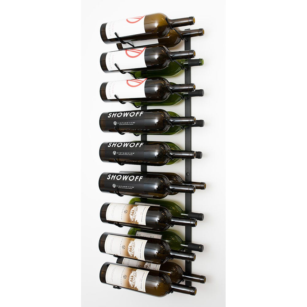 W Series Magnum Bottle Rack - Holds 9 to 18 Wine Bottles | Space-Saving Storage for Kitchen, Bar, or Cellar Organization