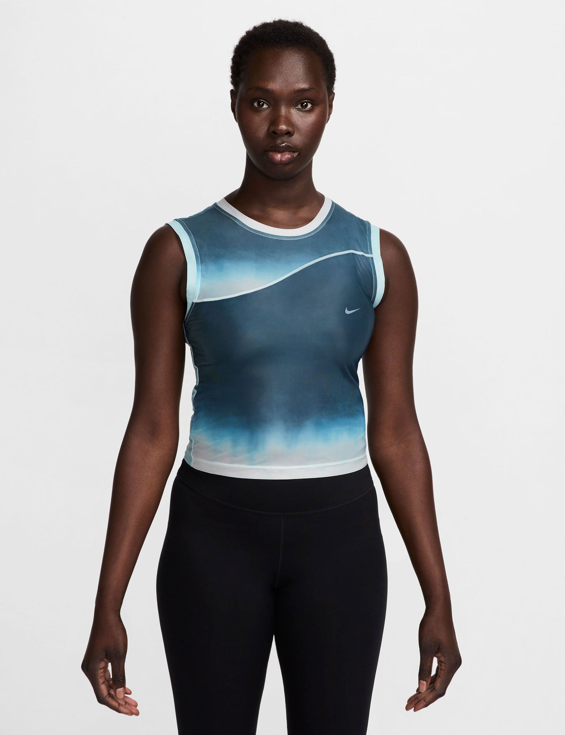 Artist Collection Dri-FIT Printed Tank Top - Moisture Wicking Workout Shirt for Women & Men - Armory Navy - Perfect for Gym, Running & Yoga