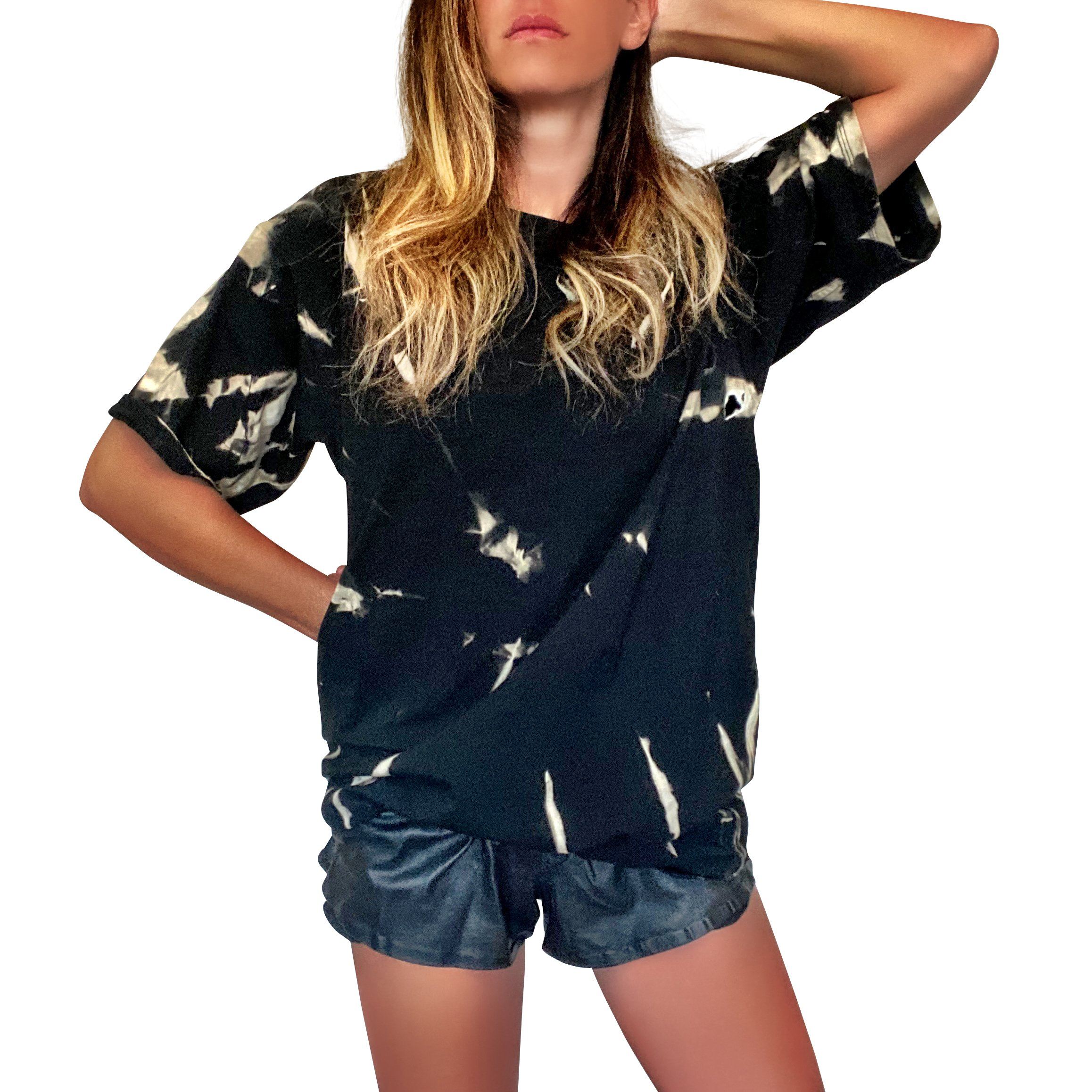 Golden Swirls Tie Dye T-Shirt for Men & Women | Trendy Hippie Style Cotton Tee | Perfect for Festivals, Concerts & Summer Outfits