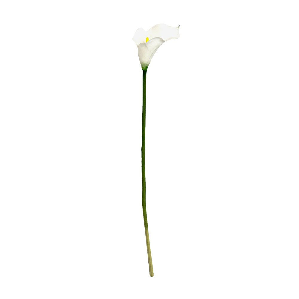 Premium 65cm Artificial White Calla Lily Silk Flowers - Elegant Home Decor for Weddings, Parties & Office Arrangements