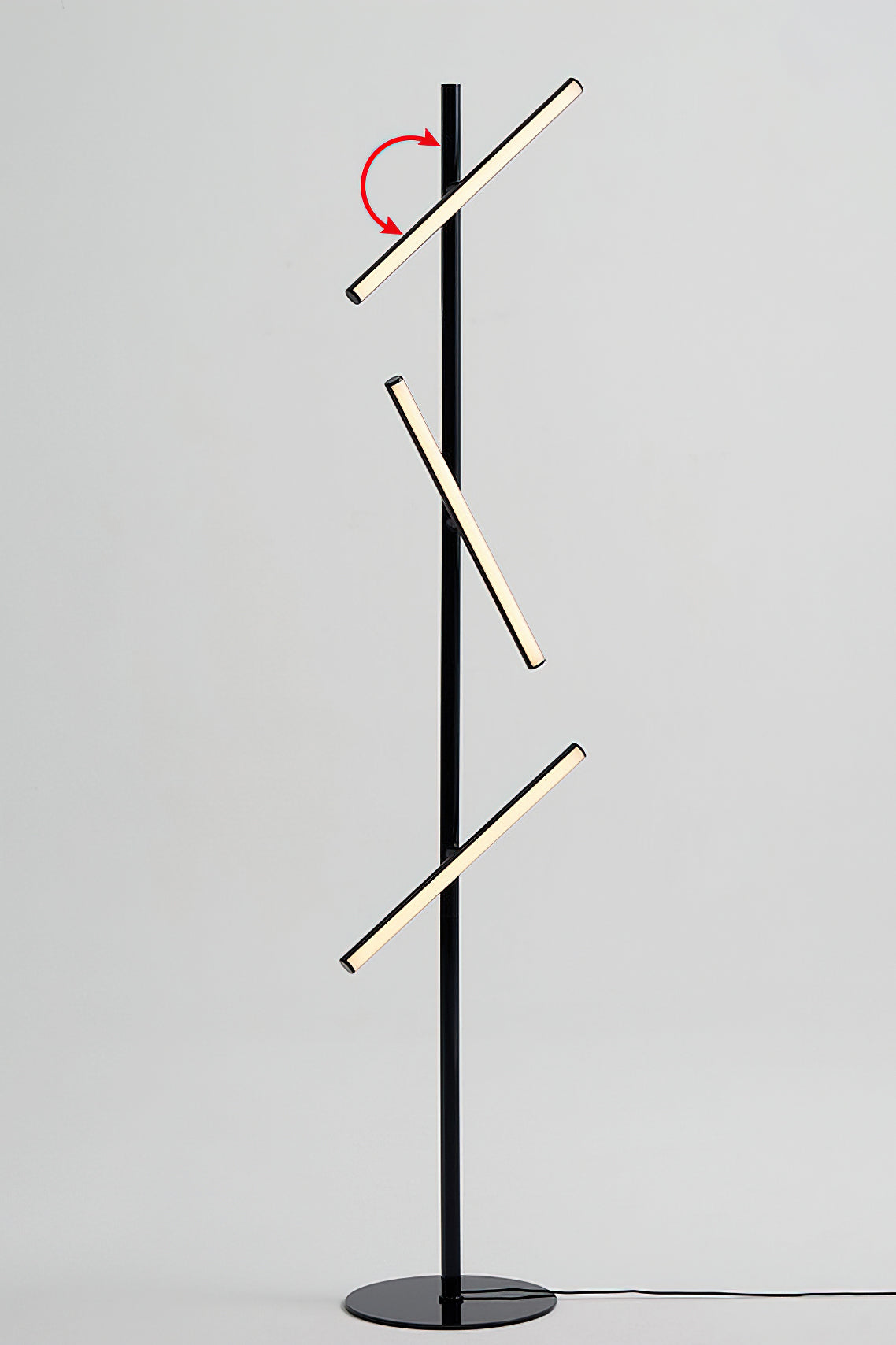 Modern Cross Turn Adjustable Floor Lamp for Living Room - Stylish Reading Light with Flexible Gooseneck, Perfect for Bedroom, Office & Study