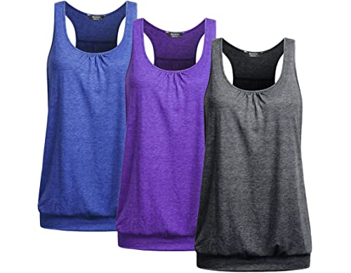 3pcs- Blue + Purple + Dark Grey