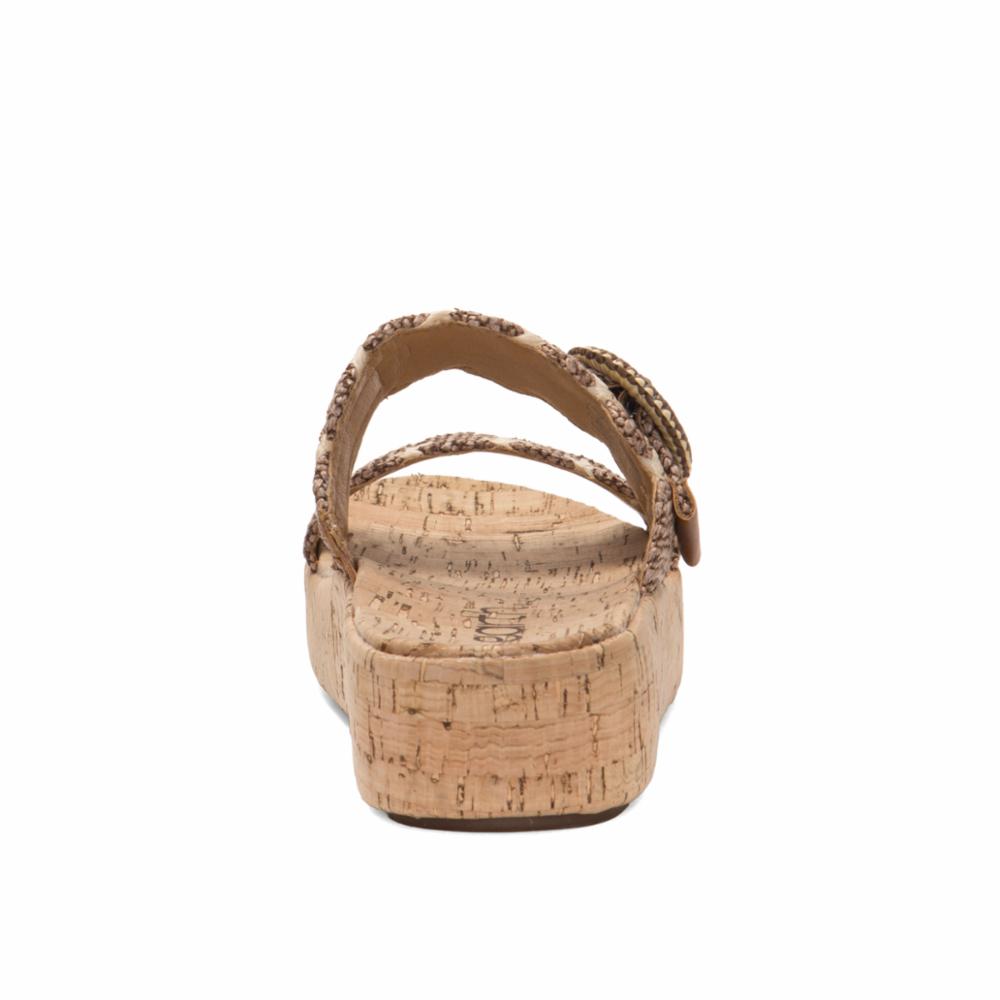 Earth Women's Subtle2 Marrone23/Deserto39 Raffia Sandals - Comfortable Summer Beach Shoes for Women, Casual Walking, Vacation & Outdoor Activities