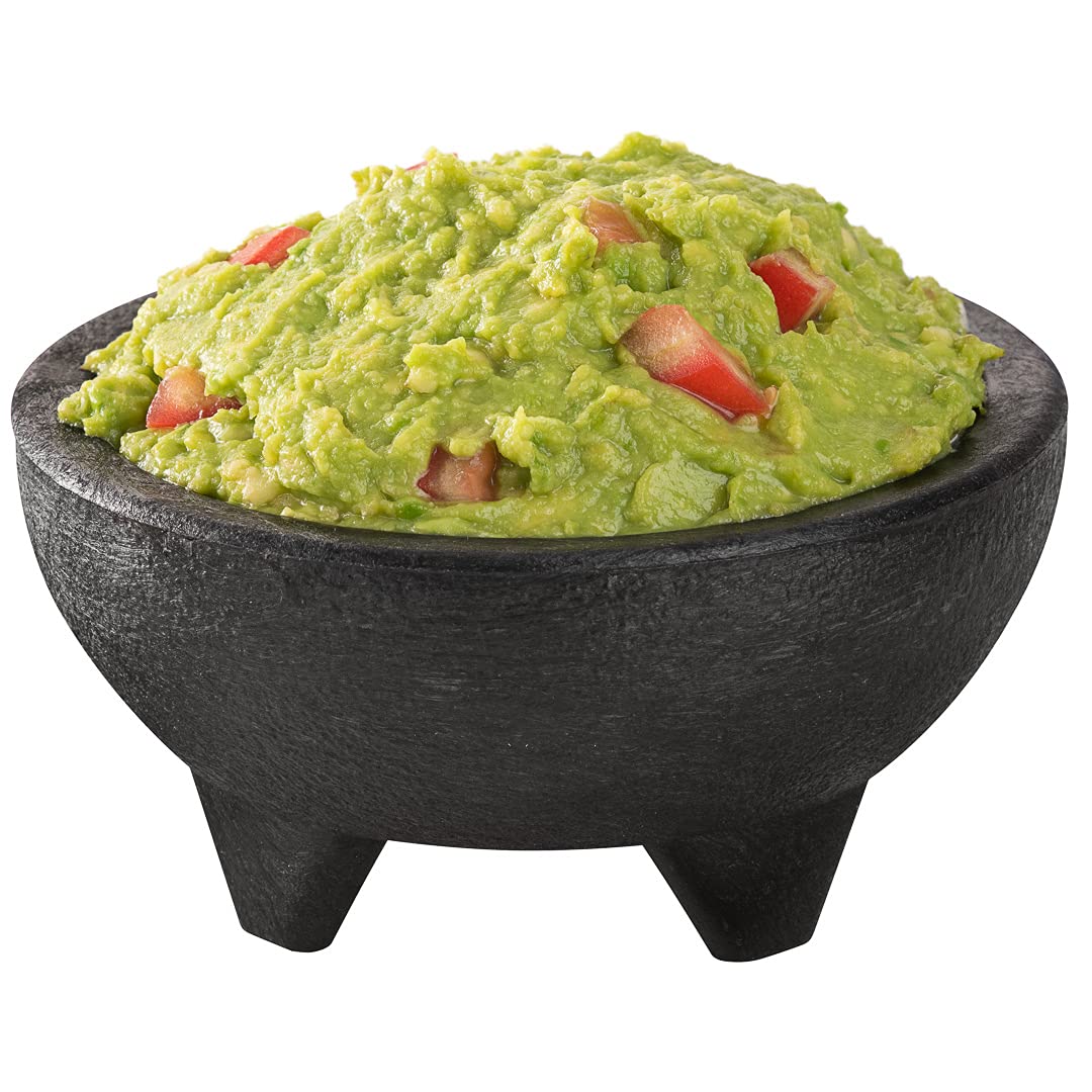 10oz Molcajete-Style Salsa Bowls - 3-Legged Black Plastic Serving Dishes | Microwave & Dishwasher Safe, Shatterproof | Perfect for Guacamole, Dips, Nuts, Candy & Condiments | Ideal for Parties, Mexican Cuisine & Everyday Use