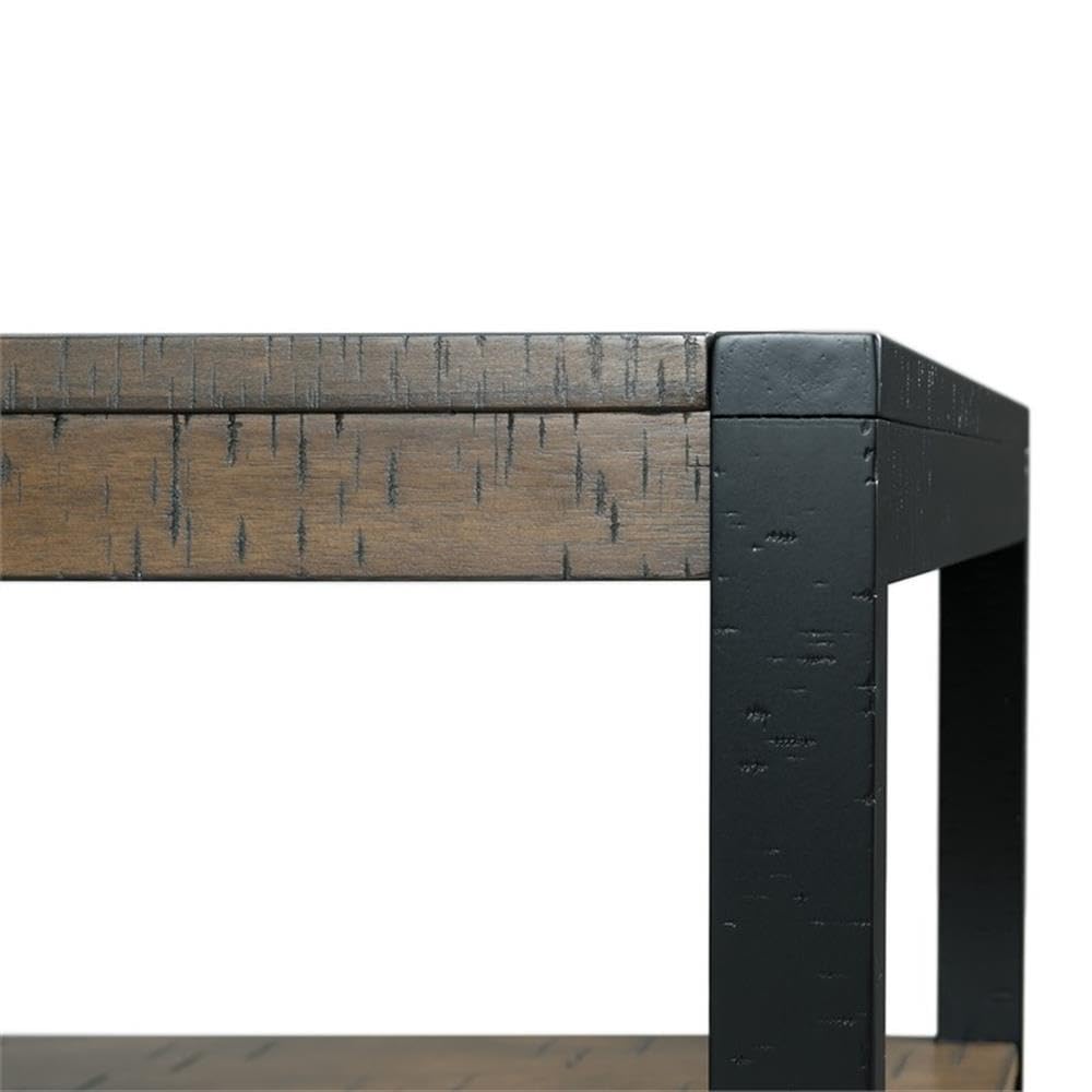 Picket House Furnishings Enrico Walnut Rectangular Coffee Table - Modern Living Room Furniture for Home Decor & Entertainment Spaces
