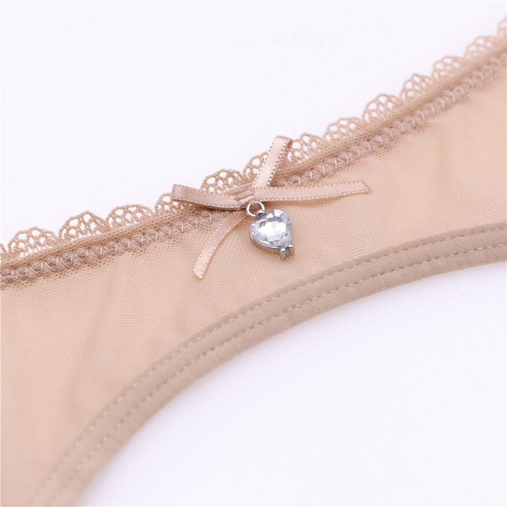 Varsmiss Women's Sexy Lace Garter Belt with See-Through Mesh Design for Stockings - Perfect for Lingerie, Boudoir, and Romantic Occasions