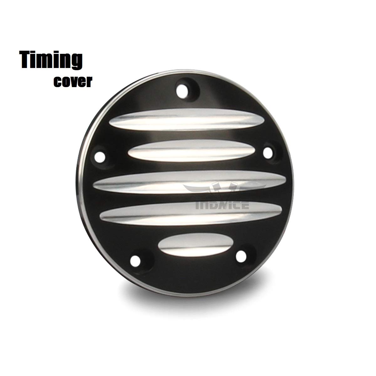 Premium Black Aluminum CNC Cut Derby Timer Cover for Harley Softail Fatboy FLSTF FLSTC (1999-2017) & Road King FLHR Street Glide FLHX (2006-2015) - Durable Motorcycle Accessory for Enhanced Style and Protection