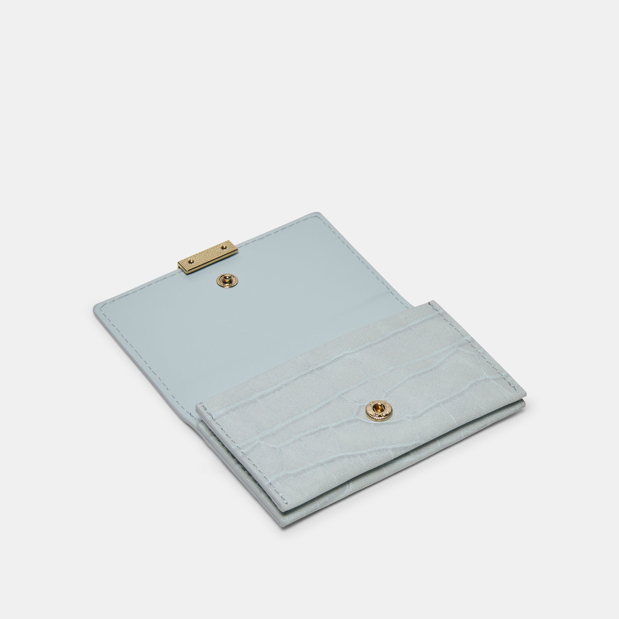 Mini Me Wallet Blue Crocodile Embossed Stella - Stylish Compact Wallet for Women, Perfect for Everyday Use, Travel & Gift Giving