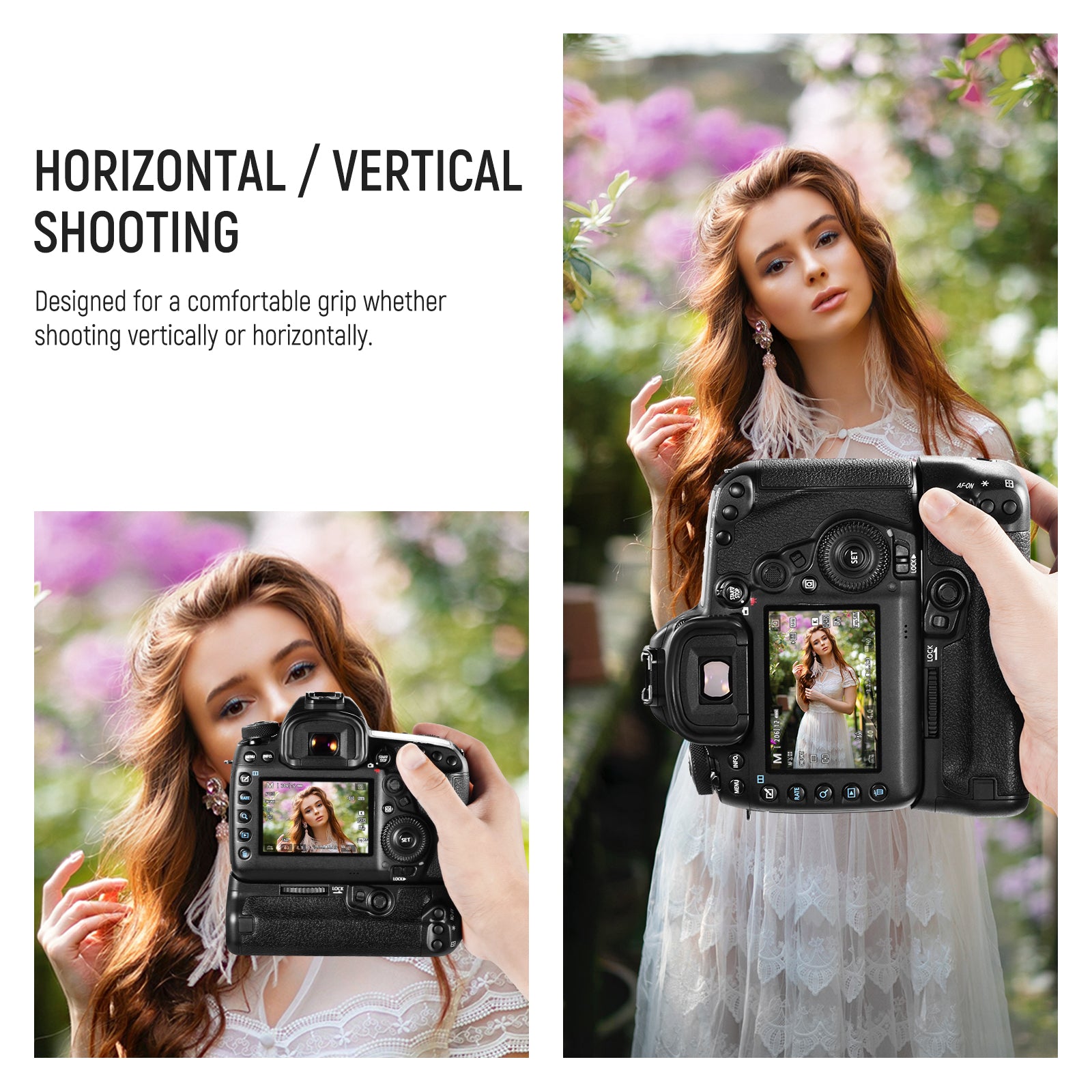 NEEWER BG E20 Battery Grip for Canon 5D Mark IV DSLR Camera - Extended Power & Vertical Shooting | Perfect for Wedding, Portrait & Travel Photography