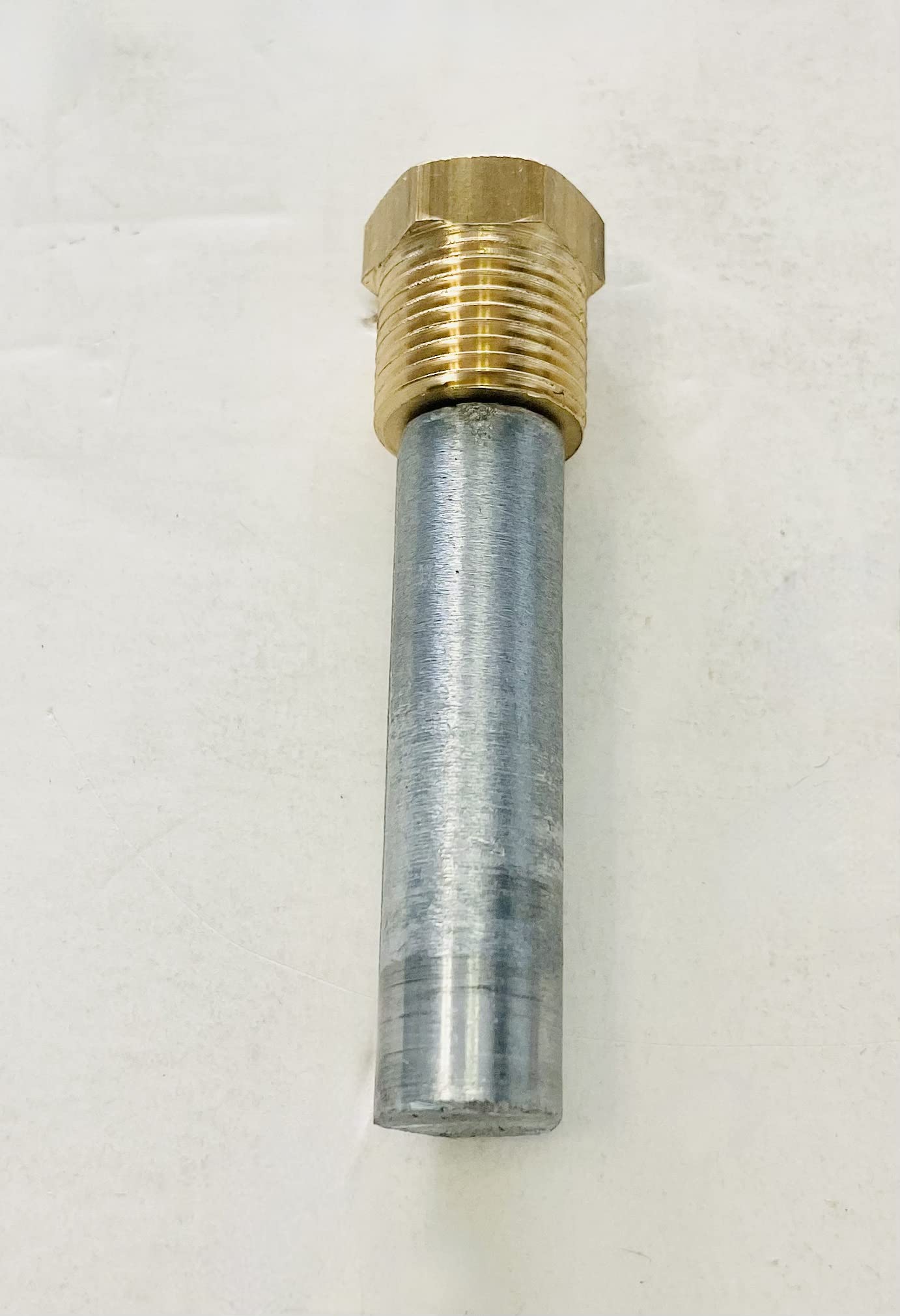 E-1C Pencil Zinc Anode with Plug - Marine Boat Engine Corrosion Protection for Outboard Motors & Saltwater Applications