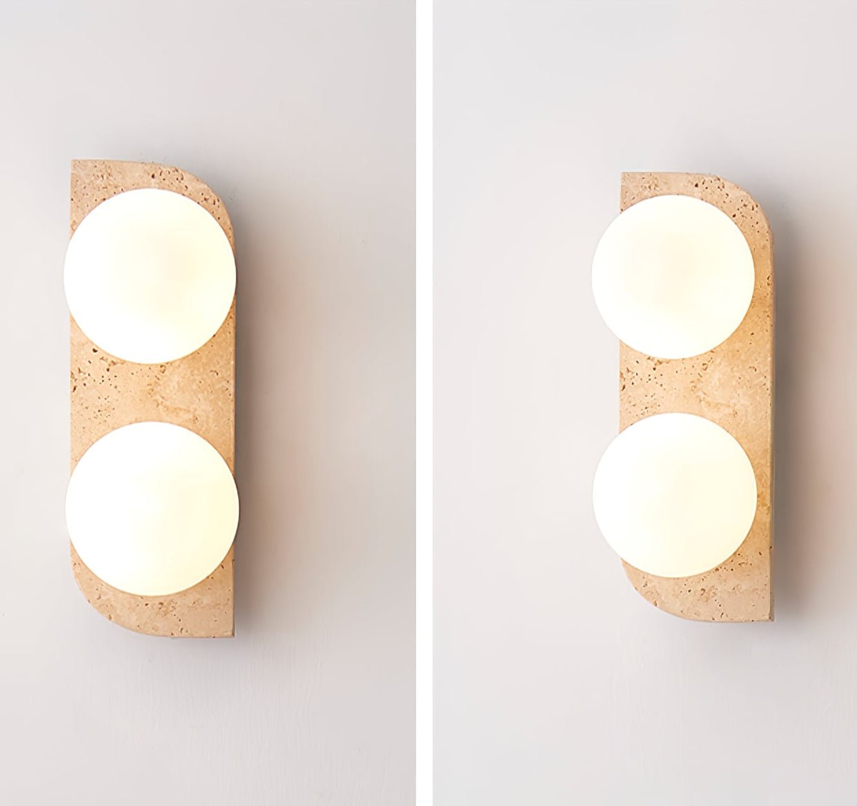 Elysian Travertine Wall Light - Modern Outdoor Sconce for Patio, Garden, and Porch Lighting | Waterproof & Durable Design