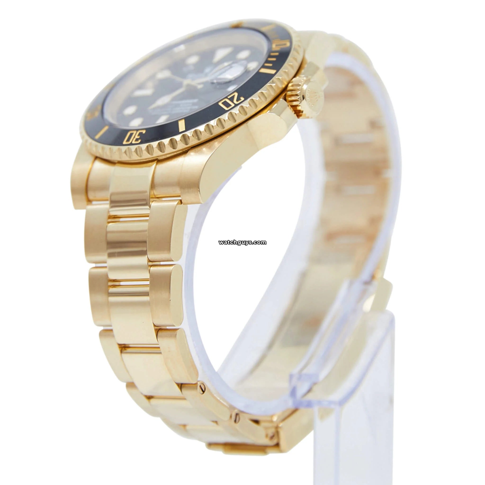 Luxury Rolex Submariner 116618LN Men's Watch - 18K Yellow Gold Black Dial - Perfect for Diving, Business & Formal Occasions