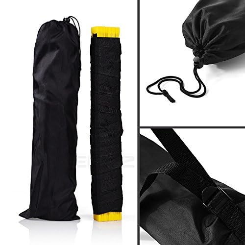 Speed Agility Training Ladder with Carry Pouch - Adjustable Fitness Equipment for Quick Footwork Drills, Soccer Football Training, Home Gym Workouts - Perfect for Speed Training, Sports Cones & Agility Exercises