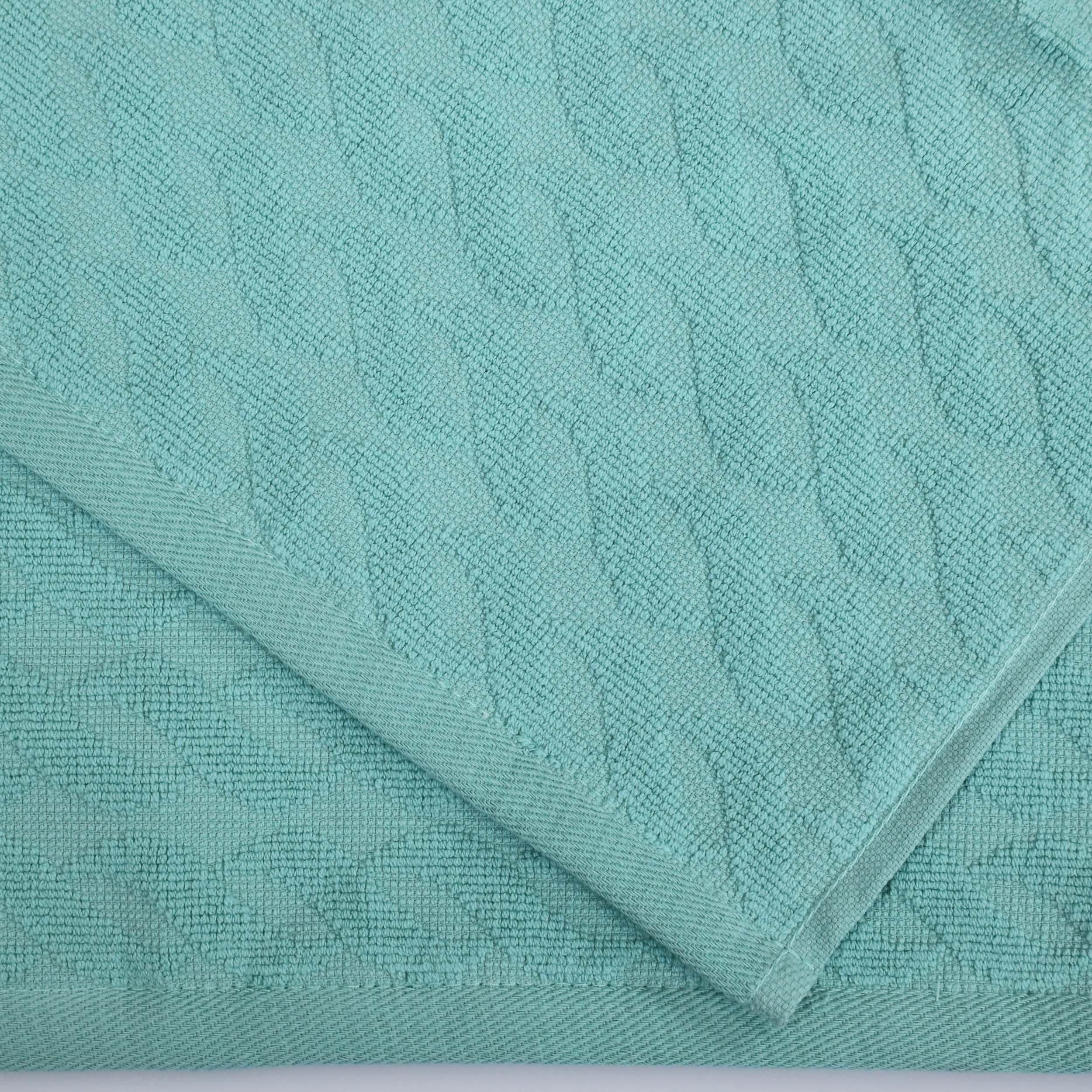 Premium Turkish Cotton Herringbone Jacquard 6-Piece Towel Set - Ultra Soft & Absorbent Bath Towels for Spa, Hotel & Luxury Home Use
