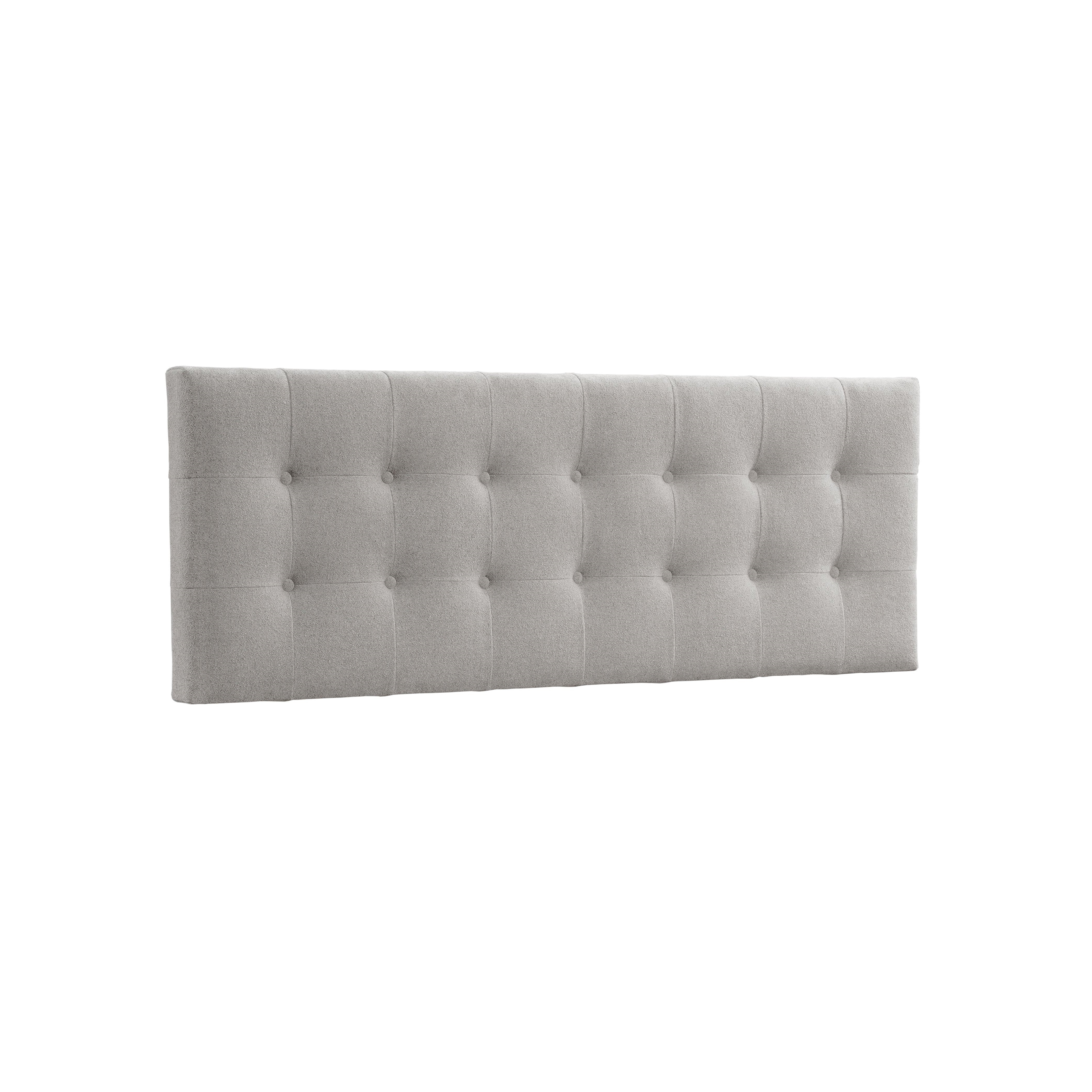 Aleha Queen Headboard - Upholstered Grey Fabric Bed Frame Headboard for Bedroom Decor - Perfect for Master Bedroom, Guest Room, and Apartment Decorating