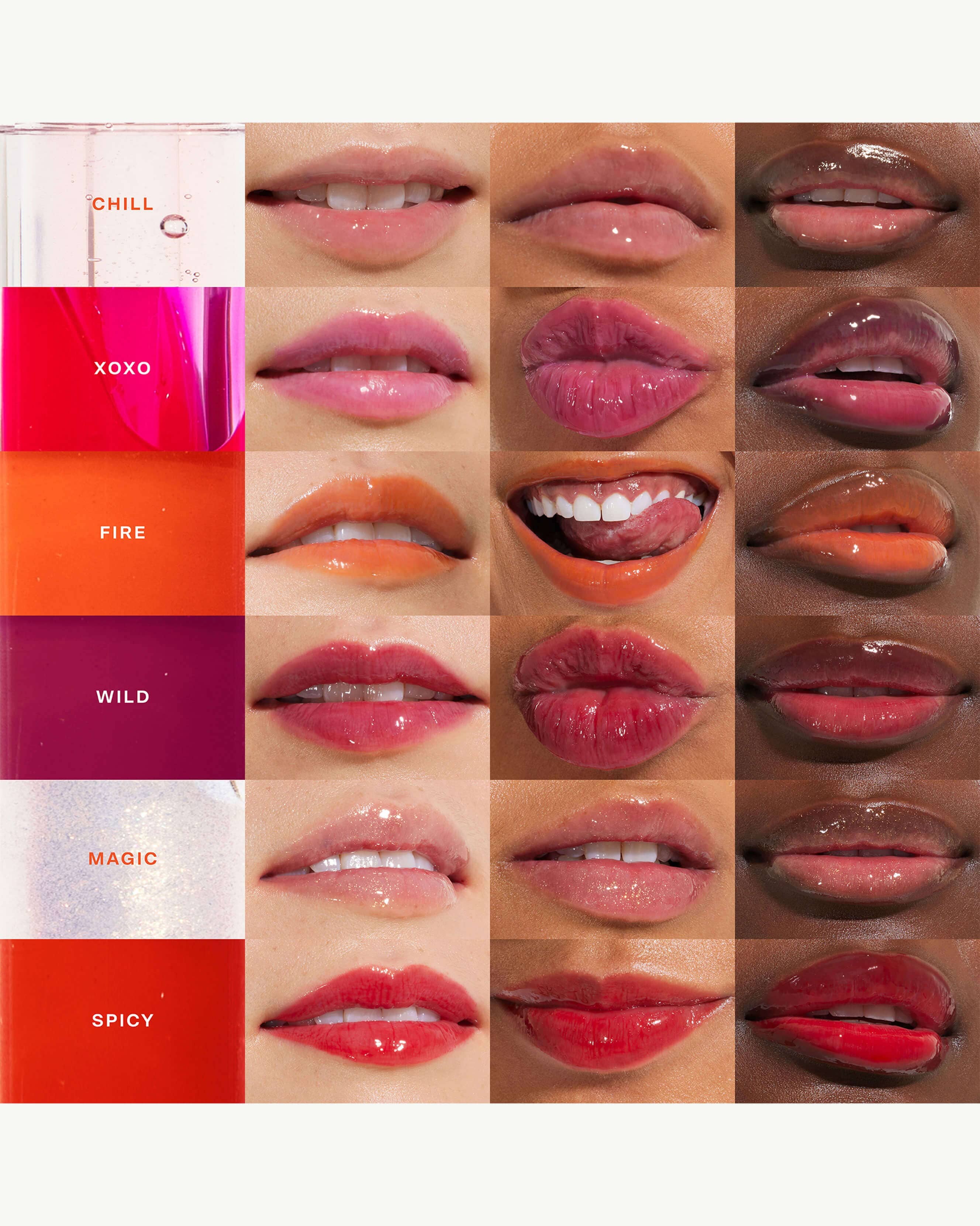 ShineOn Lip Jelly - Fire & Spicy Flavored Lip Gloss for Women, Long Lasting Hydrating Lip Balm with Tingle Effect - Perfect for Parties, Date Night and Everyday Wear