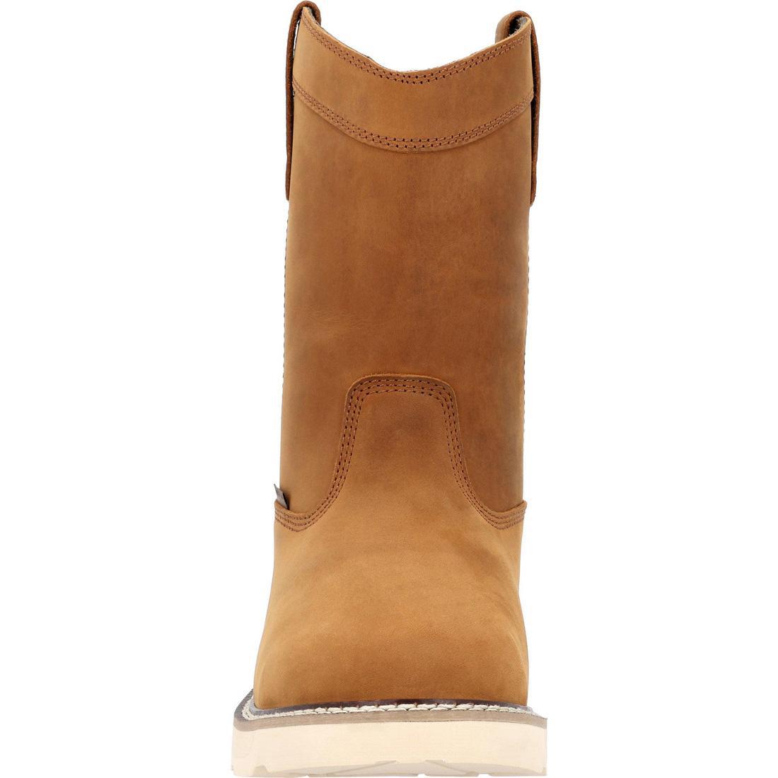 Core 37 Women's 10 Inch Waterproof Pull-On Wedge Boots - Comfortable Slip Resistant Winter Snow Boots for Outdoor Walking, Hiking & Casual Wear